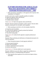 Tcfp Driver&sol;Operator-Aerial Exam &NewLine;Practice Questions And Correct &NewLine;Answers With Rationales