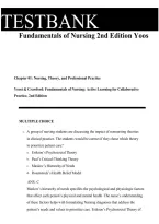 Fundamentals of Nursing 2nd Edition by Yoost Test Bank &ndash; Comprehensive Nursing Study Guide&comma; Practice Questions and Exam Review