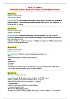 NUR 376 Exam 1&NewLine;UPDATED ACTUAL Exam Questions and CORRECT Answers