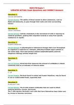 NUR 376 Exam 1&NewLine;UPDATED ACTUAL Exam Questions and CORRECT Answers