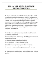 Ess 101 Lab Final Paper Exam Review Tested Questions 2026 100&period;Pdf