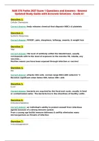 NUR 376 Patho 2027 Exam 1 Questions and Answers - Newest&NewLine;Updated Study Guide with Accurate Solutions - Grade A&plus;