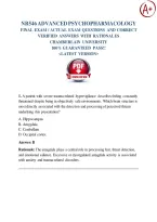 NR546 Advanced Psychopharmacology Final Exam 2026 &sol; 2027 Questions And Correct Verified Answers With Rationales Chamberlain University 100&percnt; Guaranteed Pass &lpar;Latest Version&rpar;