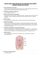 Nur 401 Final Exam Updated Actual Questions And Correct&NewLine;Answers Verified 2027 Edition&NewLine;