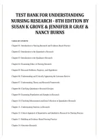 Test Bank for Understanding Nursing Research&colon; Building an Evidence-Based Practice 8th Edition &ndash; Comprehensive Nursing Research Study Guide
