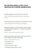 Bio 1500 Final Mizzou Latest Actual&NewLine;Questions With Verified Answers &lpar;2026
