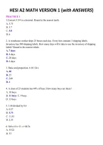 HESI A2 Math Version 1 2026 &vert; Practice Questions & Answers &vert; HESI A2 Math Exam Prep