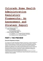 2026&sol;2027 S-Tier Colorado Home Health Administration Regulatory Exam Test Bank &vert; PDGM&comma; OASIS-E&comma; & CDPHE Compliance &lpar;Elite Q&A&rpar;