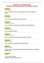 Nur Exam 1 Elite Review With&NewLine;Updated Actual Exam Questions And Correct Answers&NewLine;