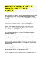 API 653 Section 650 Exam &vert; Practice Questions & Answers &vert; API 653 Exam Prep