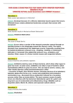 Nur Exam 2 Exam Practice Test Bank With Verified Responses&NewLine;Graded A Plus&NewLine;Updated Actual Exam Questions And Correct Answers