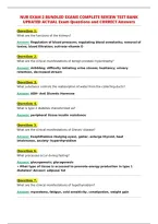 Nur Exam 2 Bundled Exams Complete Review Test Bank&NewLine;Updated Actual Exam Questions And Correct Answers&NewLine;