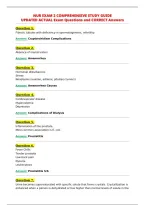 Nur Exam 2 Comprehensive Study Guide&NewLine;Updated Actual Exam Questions And Correct Answers&NewLine;