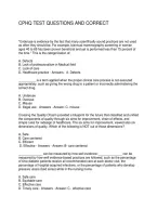 Cphq Test Questions And Correct Answers