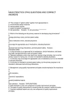 Nahq Practice Cphq Questions And Correct Answers