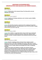 Nur Exam 2 Elite Review With&NewLine;Updated Actual Exam Questions And Correct Answers