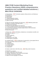 AMA PCM Content Marketing Exam Practice &vert; Questions & Answers &vert; Exam Prep