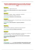 NUR 2502 &sol; NUR2502 Multidimensional Care III &sol; MDC 3 2027 Exam 2&NewLine;Review Complete Questions and 100&percnt; Correct Answers &lpar;Verified&NewLine;Pass&rpar;&NewLine;