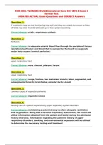 NUR 2502 &sol; NUR2502 Multidimensional Care III &sol; MDC 3 Exam 2&NewLine;Review Test&NewLine;UPDATED ACTUAL Exam Questions and CORRECT Answers