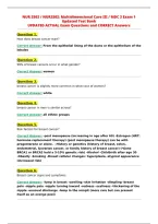NUR 2502 &sol; NUR2502&colon; Multidimensional Care III &sol; MDC 3 Exam 1&NewLine;Updated Test Bank&NewLine;UPDATED ACTUAL Exam Questions and CORRECT Answers&NewLine;