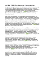 ACSM CEP Testing and Prescription 2026&sol;2027 &vert; Exam Review&comma; Practice Questions & Answers