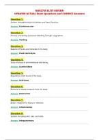 NUR2755 ELITE REVIEW&NewLine;UPDATED ACTUAL Exam Questions and CORRECT Answers&NewLine;