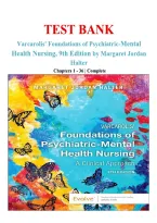 Test Bank for Varcarolis' Foundations of Psychiatric-Mental Health Nursing - A Clinical Approach  7th Edition by Margaret Jordan Halter 