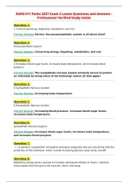 NURS 611 Patho 2027 Exam 2 Latest Questions and Answers -&NewLine;Professional Verified Study Guide&NewLine;