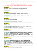 NURS 611 Patho Exam 2 Newest&NewLine;UPDATED ACTUAL Exam Questions and CORRECT Answers