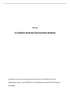 MBA 620&vert;4-2 Business Environment Analysis Report&vert; With complete solution&vert; 100&percnt; correct&vert; Southern New Hampshire