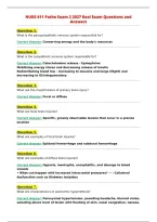 NURS 611 Patho Exam 2 2027 Real Exam Questions and&NewLine;Answers&NewLine;