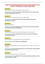 NURS 611 Pathophysiology 2027 Exam 4 Latest Questions and&NewLine;Answers - Professional Verified Study Guide&NewLine;