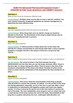 NURS 615 Advanced Pharmacotherapeutics Exam 1&NewLine;UPDATED ACTUAL Exam Questions and CORRECT Answers