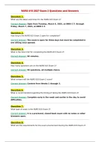 NURS 615 2027 Exam 2 Questions and Answers