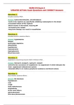 NURS 615 Exam 3&NewLine;UPDATED ACTUAL Exam Questions and CORRECT Answers