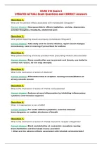 NURS 615 Exam 4&NewLine;UPDATED ACTUAL Exam Questions and CORRECT Answers&NewLine;