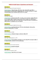 NURS 615 2027 Exam 4 Questions and Answers&NewLine;