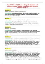 Nurs 615 Pharm 2027 Exam 1 - Maryville Questions and&NewLine;Answers - Newest Updated Study Guide with Accurate&NewLine;Solutions - Grade A&plus;&NewLine;