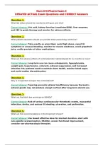 Nurs 615 Pharm Exam 3&NewLine;UPDATED ACTUAL Exam Questions and CORRECT Answers&NewLine;