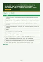 Bio 251&comma; 252&comma; 255&comma; 256 Comprehensive Exam Anatomy & Physiology &lpar;A&P&rpar; Chamberlain University And Verified Answers 100&percnt; Correct Grade With Rationales&vert; Instant Download