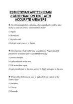 Esthetician&lowbar;Written&lowbar;Exam&lowbar;2&lowbar;Comprehensive&lowbar;Test&lowbar;Script&lowbar;2026&lowbar;Solutions&period;pdf