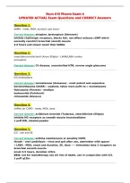 Nurs 615 Pharm Exam 4&NewLine;UPDATED ACTUAL Exam Questions and CORRECT Answers