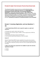 Florida &lpar;FL&rpar; Septic Tank Contractor Practice Exam Study Guide