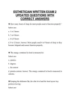 Esthetician&lowbar;Written&lowbar;Exam&lowbar;2&lowbar;Study&lowbar;Guide&lowbar;2026&lowbar;Complete&lowbar;Response&lowbar;Set&period;pdf