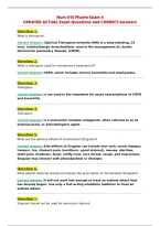 Nurs 615 Pharm Exam 4&NewLine;UPDATED ACTUAL Exam Questions and CORRECT Answers&NewLine;
