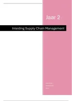 Inleiding Supply Chain Management samenvatting compleet&vert; Tilburg University &vert; 2026&sol;27