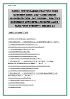 CGFM Practice Exam Question Bank 2027 &ndash; 260&plus; Questions with Detailed Rationales &vert; All 3 Exams&colon; Governmental Environment&comma; Accounting & Financial Reporting&comma; and Control &vert; A&plus; Graded &vert; First Attempt Pass