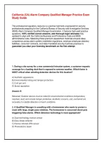 California &lpar;CA&rpar; Alarm Company Qualified Manager Practice Exam Study Guide