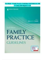 Test Bank - Family Practice Guidelines 6th Edition by Jill C&period; Cash&comma; &lpar;All Chapters 1-23&rpar;