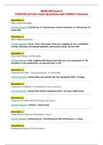 NURS 629 Exam 3&NewLine;UPDATED ACTUAL Exam Questions and CORRECT Answers